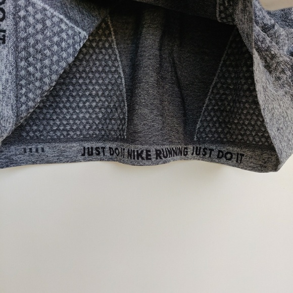 Nike Dri-Fit Long Sleeve Top Gray with Thumbholes - Picture 7 of 8